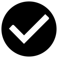 round black check mark free png